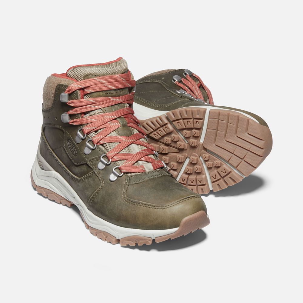 Keen Outdoor Bot Kadın Zeytin Yeşili - Innate Deri Waterproof - Türkiye SAIY46029